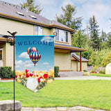 12Pcs Sublimation Garden Flags Blank Banners 12X18in Polyester Flags for Heat Transfer Printing Dye DIY Craft Indoor Outdoor Courtyard KKSUBCA