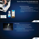 Epson SureColor F170 Dye-Sublimation Printer. Includes Full Set of Ink, User Guide, AC Power Cable, 9" x 12" Heat Press, Thermal Tape, 8.5" x 11" & 8.5" x 14" Paper SCF170 Johnson Plastics Plus