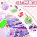 IPISSOI 5D Fantasy Fairy Diamond Painting Kits Fairy for Adults Full Round Diamond Art Craft Personalized Wall Decoration Gift for Any Occasion 12x16inch/30x40cm IPISSOI