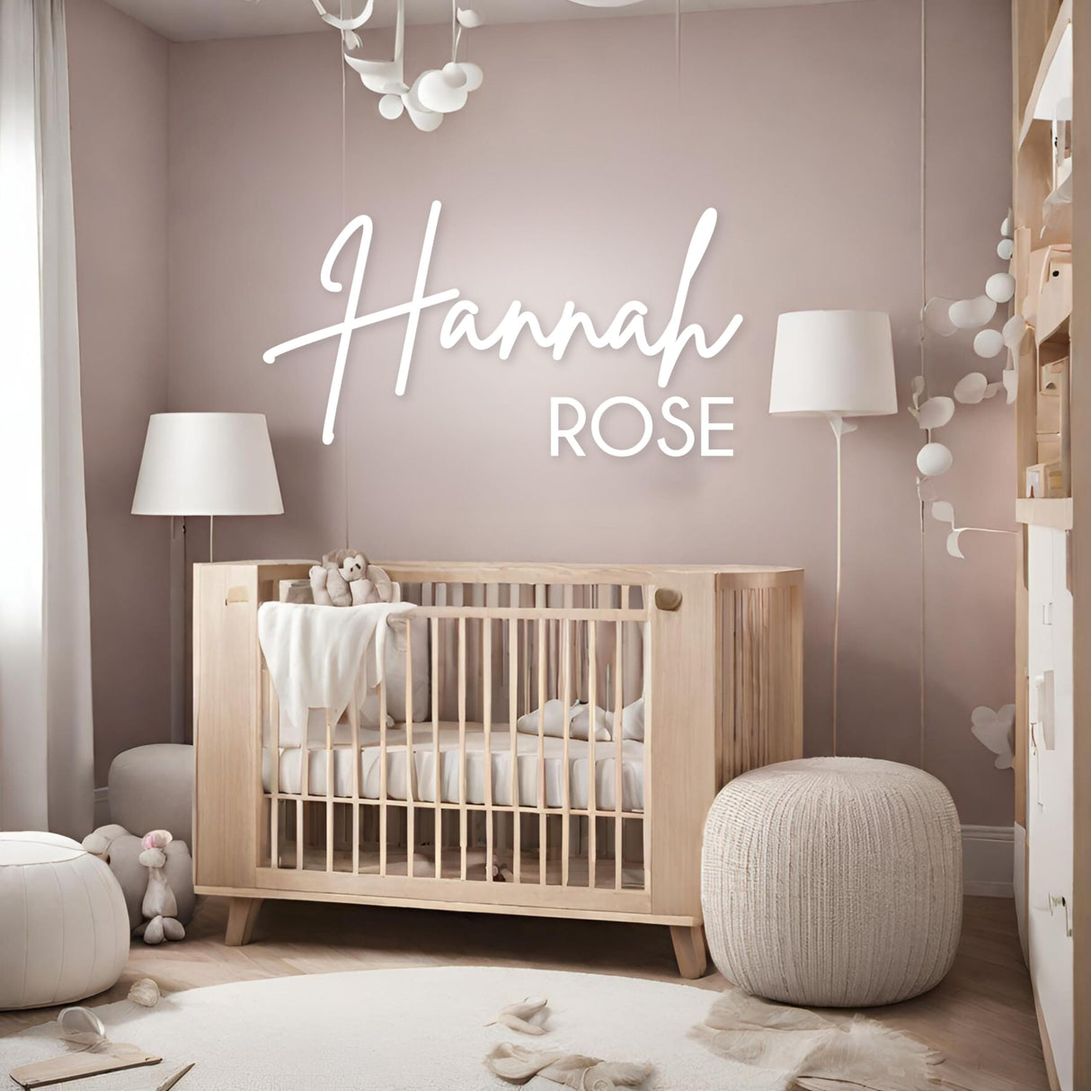 Baby Boy Decor for Nursery - Personalized Wood Name Sign - Nursery Name Sign - Custom with First and Middle Name - Wooden Name Signs - Baby Gifts - Yippee Daisy