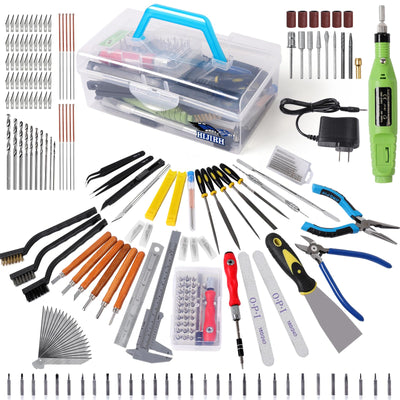 165 Pcs Pro Grade 3D Printing Tool Kit,3D Printer Tool Kits,Diverse 3D Printer Accessory & Electric Polishing Machine,Including Tool Box,for Remove/Trim and Finish 3D Print (Multi-Purpose)【HIJIRH】