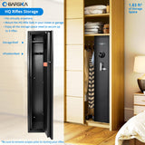 BARSKA AX12760 Keypad Biometric Fingerprint 4 Position Rifle Safe 1.83 Cubic Ft, Black BARSKA