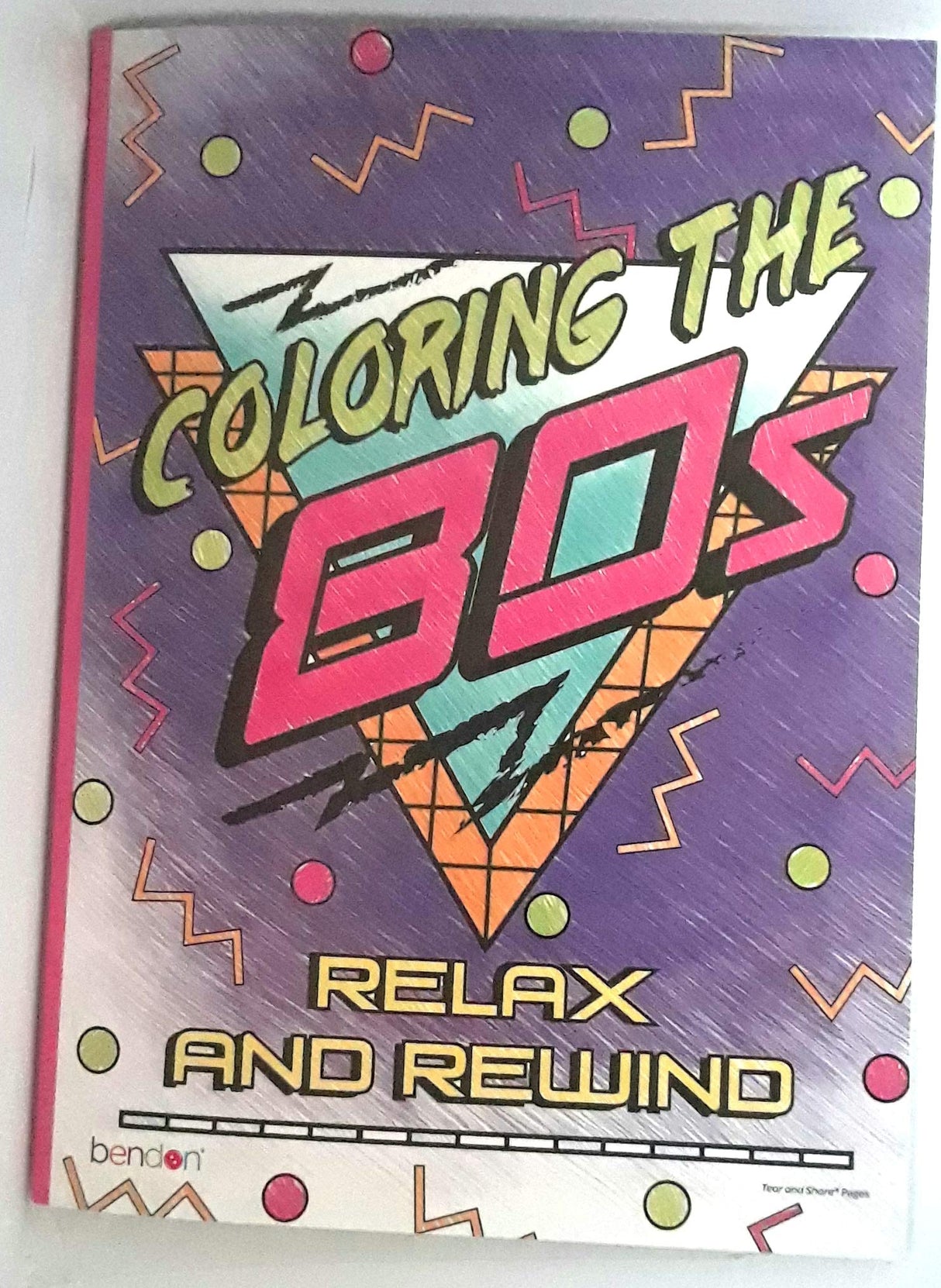Bendon Coloring The 80s Adult Coloring Book Relax and Rewind Bendon