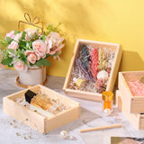 Thyle 6 Pcs Unfinished Wood Boxes, 6.3 x 4.9 x 1.8 Inch Small Rectangle Crates Wooden Box with Lid for DIY Birthday Party Favor Gift Supplies Thyle
