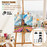 16"X20" Canvas Frame, 2 Set Removable Wood Canvas Stretcher Bars Wooden Frames Kit for Oil Painting, Diamond Art, Paint by Numbers, Posters, DIY Arts Supplies for Artist Zyghjort