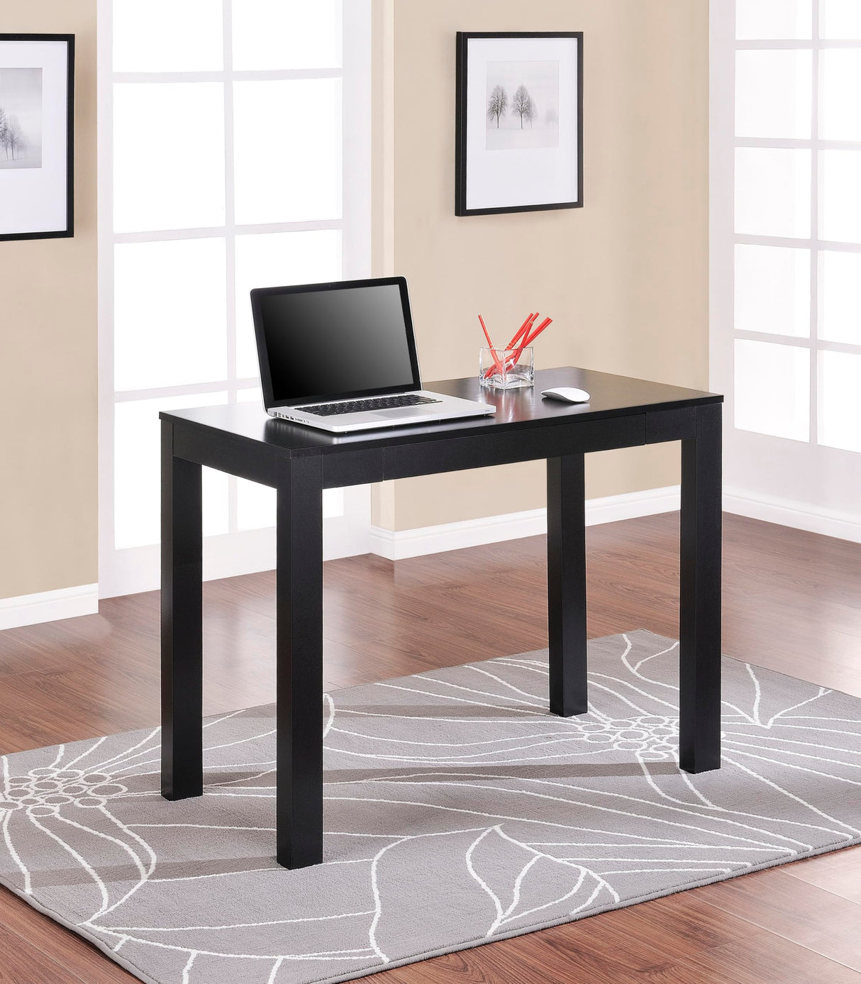 Ameriwood Home Parsons Desk, Black Ameriwood Home