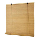 Bamboo Roller Blinds Shades,Outdoor Bamboo Roll Up,Vertical Lifting,Natural,Breathable,Waterproof Roller Shades for Privacy Protection,Sun Shade,Blackout,Ventilation,Easy Installation,36x72in（WxH BAYUE