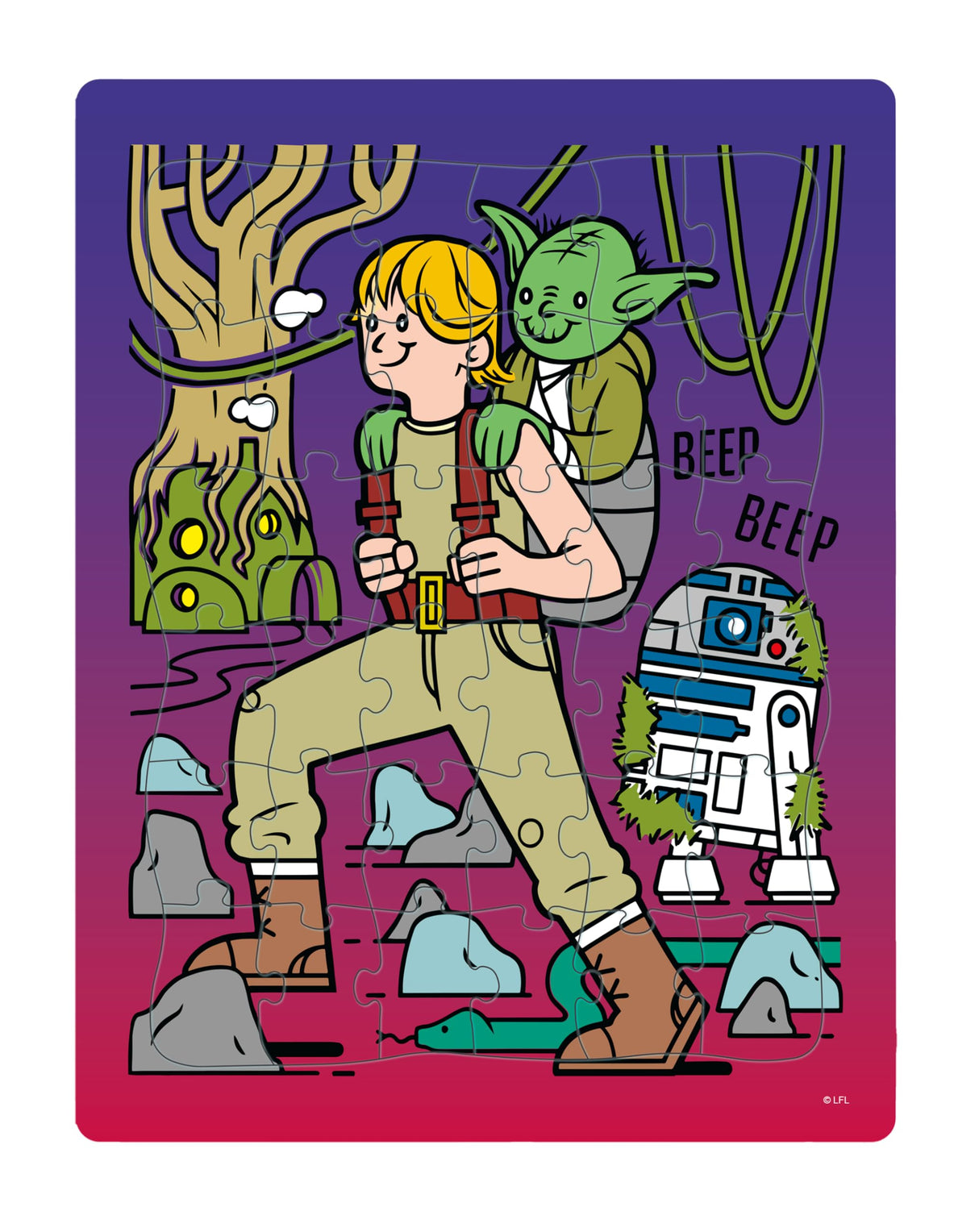 Buffalo Games - Star Wars - Four 12-48 Piece Puzzle Board Preschool Tray Puzzles - Finished Puzzle Sizes are 14 x 10.75in Buffalo Games