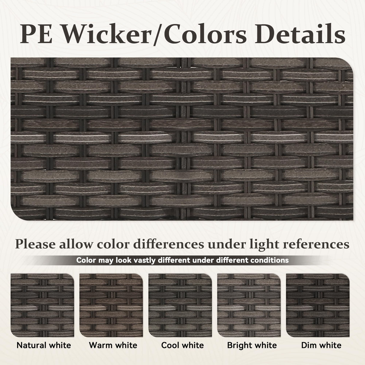 Audumas Outdoor Patio Loveseat, All-Weather 2-Seater Wicker Loveseat with Cushions, Outdoor Patio Love Seat Sofa for Garden, Balcony and Deck Audumas