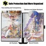 ALL4JIG Puzzle Storage Folder Keeper for Jigsaw Enthusiasts Puzzle Space-Saving Organizer Accessories for Adults Holds 20 Puzzles, HD Film Pockets ALL4JIG