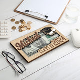 KindlyToys Personalized Graduation Money Holder - Graduation Gift Money Holder, Money Holder for Cash Gift Graduation - Wooden Money Holder, Unique Class of 2024 Graduation Gifts MH11 KindlyToys