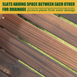 Yardenaler 6x3x2FT Raised Garden Bed for Vegetable and Flower with Legs, Large Outdoor Elevated Wood Planted Box with Liner, Backyard and Patio, Rustic Brown Yardenaler