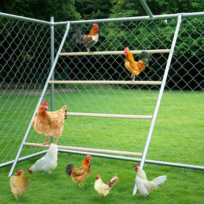 Chicken Roosting Ladder,Chicken Perch for coop,Chicken roosting Bars, Chicken coop Toys, Suitable for Chicken Run and Chicken Perch, Backyard Poultry, Farm Roost Toys for Chickens 55.1' L x 40.1' W
