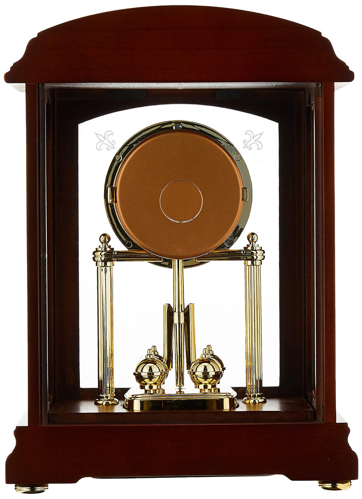Bulova B1848 Nordale Clock, Walnut Finish Bulova