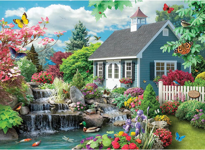 Bits and Pieces – 1500 Piece Jigsaw Puzzle for Adults – Dream Landscape - Spring Scene Jigsaw Puzzle by Artist Alan Giana, Completed Puzzle Size: 24" x 33"