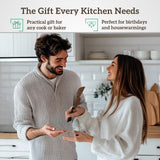 Wooden Spatula for Cooking, Long Handle, Wooden Spoons Set of 2 for Nonstick Pans & Cookware, Wooden Utensil Set, Wood Flipper for Pan and Wok, Wood Scraper, Spatula for Flipping, Serving & Scraping Tigina