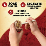 MindWare Dig It Up! Dinosaur Skeleton Eggs Excavation kit - Comes with 12 Clay Eggs, 12 Chisel Tools and 12 Instruction Sheets MindWare