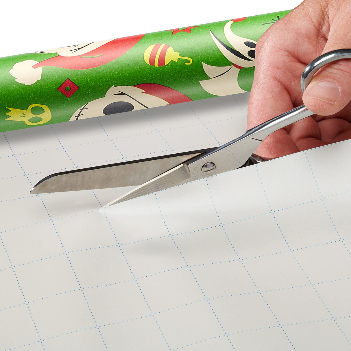 American Greetings 105 sq. ft. The Nightmare Before Christmas Christmas Wrapping Paper Bundle with Cut Lines, Jack Skellington and Zero (3 Rolls 30in. x 14 ft.) American Greetings