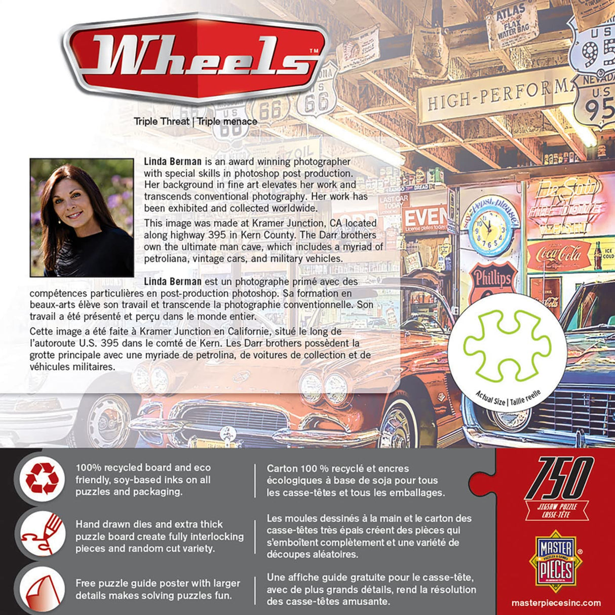 MasterPieces Wheels 750 Puzzles Collection - Triple Threat 750 Piece Jigsaw Puzzle Masterpieces