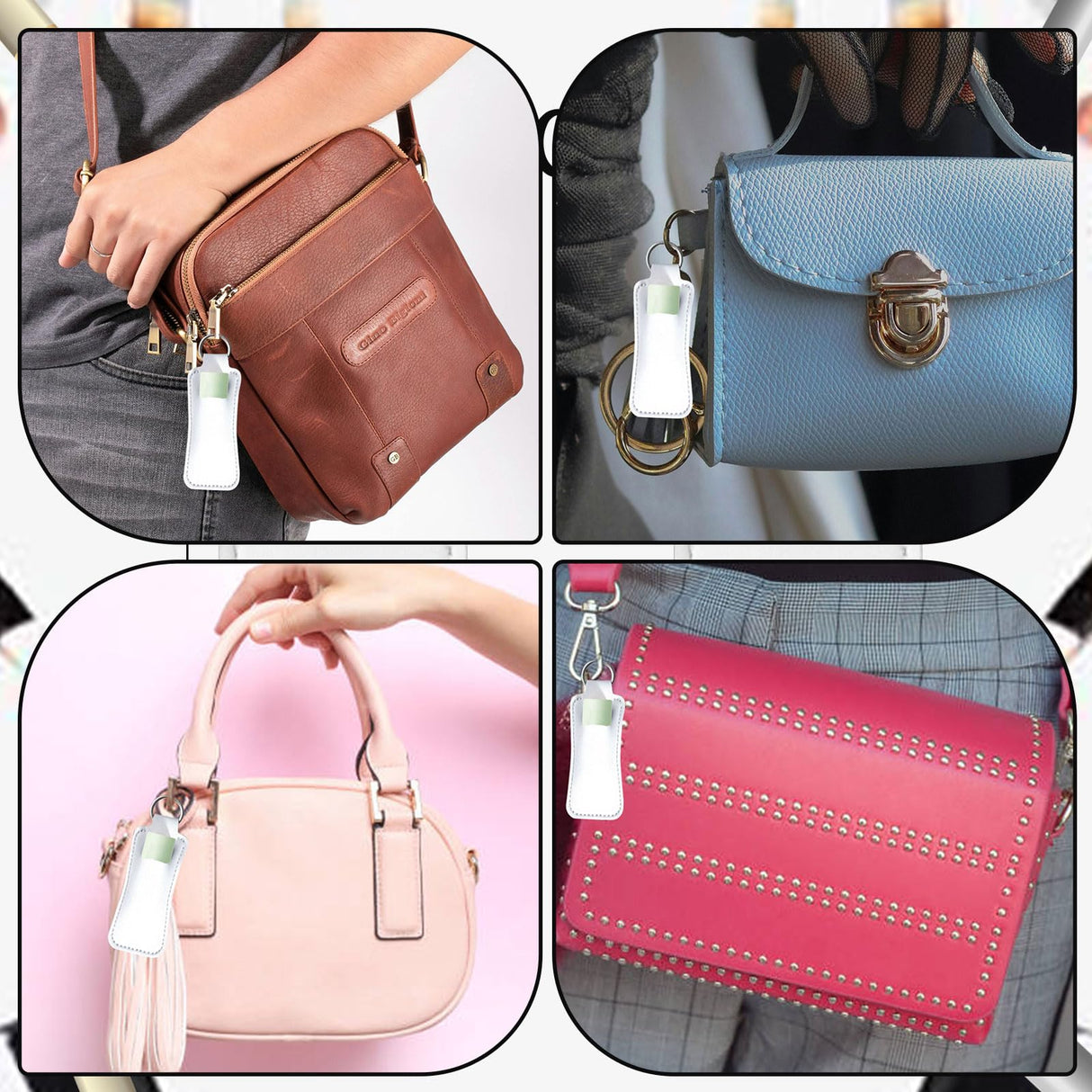 120 Pcs Sublimation Lipstick Keychain Bulk 3.94×1.57 Inch DIY Lipstick Holder Keychain with Key Ring Heat Transfer Keychain Blank Travel Keychain Small Items Organizer for Women Travel Supplies SENONAPO