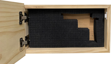 Bellewood Designs Dont Tread On Me American Flag Wall-Mounted Secure Gun Cabinets & Safes (Distressed) Bellewood Designs