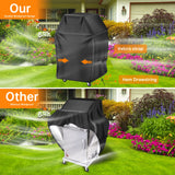 Grill Cover 32 inch Gas BBQ-Cover, Fit Most 2 Burner Grill Waterproof Small Barbeque Cover with Velcro Straps & Adjustable Drawstring for Weber,Nexgrill,Char-Broil, Monument,Dyna-Glo,Kenmore Aoretic