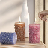 Flower Petal Cylinder Candle Mold - Resin Casting Silicone Molds for Home Decor & Candle Making Wave Spiral Mold ESEDAGE