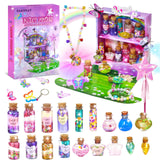 FAMOPLAY Fairy Potion Kits for Kids, DIY 18 Bottles Magical Fairy Polyjuice Potions, Creative Craft Kit Fun Magic Gift Toy for Girls 6 7 8 9 10 FAMOPLAY