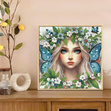 AiYuanzsh Diamond Art Painting Kits for Adults Pretty Princess Butterfly Fairy, 5D Special Shape Diamond Painting Kit, Unique Diamond Art for Beginners DIY Craft Wall Décor Gift 12×12 Inch AiYuanzsh