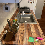 TANONE Brown Wood Peel and Stick Wallpaper 17.8" X 118.8" Self Adhesive Removable Decorative Film Wood Grain Wallpaper for Wall Covering Furniture Countertop Kitchen DIY TANONE