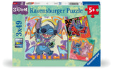 Ravensburger Disney Stitch 3x49 Piece Jigsaw Puzzle for Kids - Every Piece is Unique, Pieces Fit Together Perfectly Ravensburger