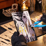 MU 3D Wooden Knife Puzzle DIY Wood Assembled Knife Model Metal Puzzles for Adults, Military Model Wooden Swords Guns Model Kits Building DIY Set, Mechanicals Wooden Toys Gift to Father Brother Purple MU