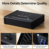 NASTAIS Biometric Fingerprint Gun Safe Pistol Safe 4 Ways 0.1S Quick Access, Fingerprint/Passcode/Key/App Unlock with Rechargeable Battery, Large Capacity Handgun Safe for 2 Pistols NASTAIS
