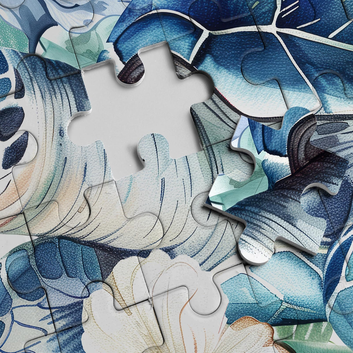 Sea Turtle Puzzles Flower Puzzle for Adults 1000 Pieces, Animal Art Jigsaw Puzzles 1000 Pieces Nature Puzzle, Fantasy Green Turtle Painting Puzzle BBOLDIN