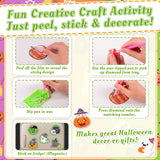 40PCS Halloween Crafts for Adults DIY Diamond Art: DIY Glow-in-The-Dark Refrigerator Magnets Stickers Kit, Magnetic Fridge Decor (Luminous) Eternity sky