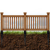 ARIFARO Fence Post Anchor 36 inch Ground Spike Heavy Duty Metal Black Powder Coated Fence Stakes Post,4x4 inch(3.5 x3.5 inch inner) Pack of 4 ARIFARO