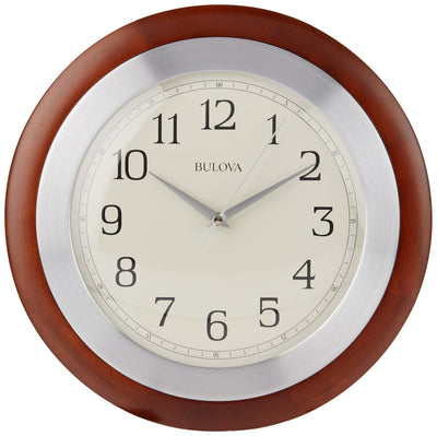 Bulova C4228 Reedham Clock, Walnut Finish