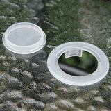 Outsunny 4 Piece Outdoor Patio Dining Furniture Set, 2 Folding Chairs, Adjustable Angle Umbrella, Wave Textured Tempered Glass Dinner Table, Beige Outsunny