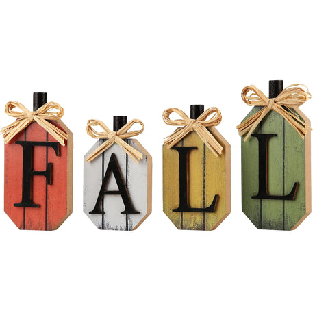 CYNOSA Fall Decorations for Home Thanksgiving Signs Wooden Table Sign Vintage Farmhouse Block Sign Harvest Fall Thanksgiving Decor Autumn Home Decor CYNOSA