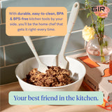 GIR: Get It Right Premium Silicone Spatula - Non-Stick Heat Resistant Kitchen Spatula - Perfect for Baking, Cooking, Scraping, and Mixing - Ultimate - 11 IN, Red GIR