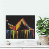 Ginfonr DIY 5D Diamond Art Kits for Adults, Woman Diamond Painting for Adults, Diamond Art Temptation Full Drill, Diamond Art Kits Embroidery Rhinestone Craft for Home Wall Decor 12 * 16 Inch08 Ginfonr