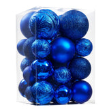 Wironlst Christmas Ball Ornaments - 30pcs Shatterproof Plastic Christmas Ornaments Hanging Ball Decorations for Xmas Tree, Holiday, Wedding, Party (Multi-Size, Blue) Wironlst