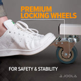 JOOLA Rally TL Professional MDF Indoor Ping Pong Table w/ Quick Clamp Table Tennis Net & Post Set - 10 Minute Easy Assembly - Corner Ball Holders - Tournament Quality - Includes Playback Mode JOOLA