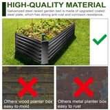 EDOSTORY Metal Raised Bed Garden Bed Kit, 8x4x2ft Tall Galvanized Planter Raised Garden Boxes Outdoor, Large Metal Raised Garden Beds for Flowers, Vegetables, Herbs EDOSTORY