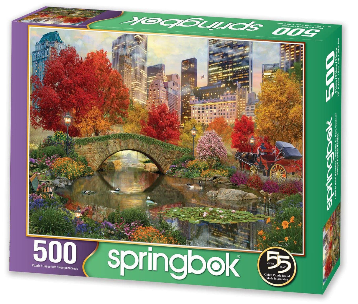 Springbok's 500 Piece Jigsaw Puzzle Central Park Paradise - Made in USA Springbok
