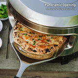 Solo Stove Pi Prime Pizza Oven Outdoor - Gas Pizza Oven Propane - Portable Pizza Oven with Cordierite Stone Cooking Surface - Demi-Dome Design - Wide-Mouthed Opening - Stainless Steel Solo Stove