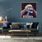 VividMeng Skull Diamond Art Kits for Adults,Rainbow Diamond Painting Kit for Adults,DIY Full Drill Diamond Painting Skull Gem Art and Crafts 13.78x13.78inch VividMeng