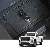 Center Console Safe Gun Safe, WASAI Premium In-vehicle Console Gun Vault Lock box Compatible with 2023-2025 Chevy Silverado 1500/GMC Sierra 1500, Fingerprint Lock with Backup Key. WASAI