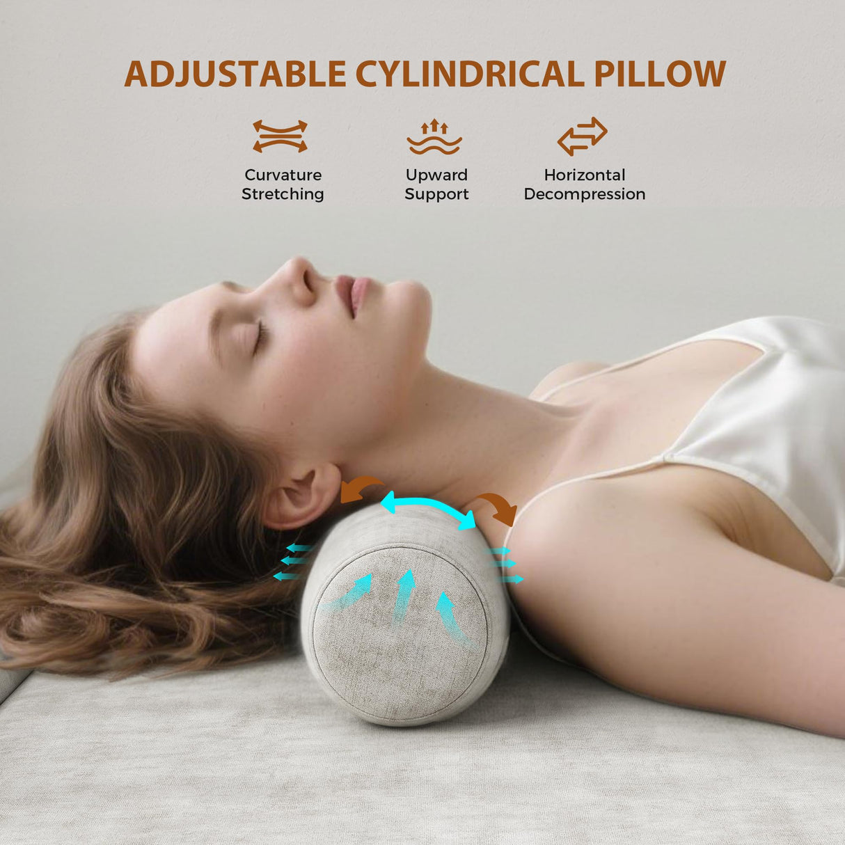 Jocoevol 75'' Queen Folding Convertible Sofa Bed with Large Pillow, 4-in-1 Floor Foldable Futon Sofa Bed, Chenille Boneless Mattress Couch, Floor Sleeper Sofa Chair Bed for Living Room/Bedroom, Beige Jocoevol