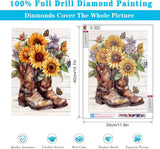 AIBOERL Diamond Art Kits for Adults,Sunflower Special Shaped Diamond Painting Kits 5D,Full Drill DIY Crafts Diamond Painting Kit Adult for Home Decor Gift Diamond Dots 11.8x15.7inch AIBOERL